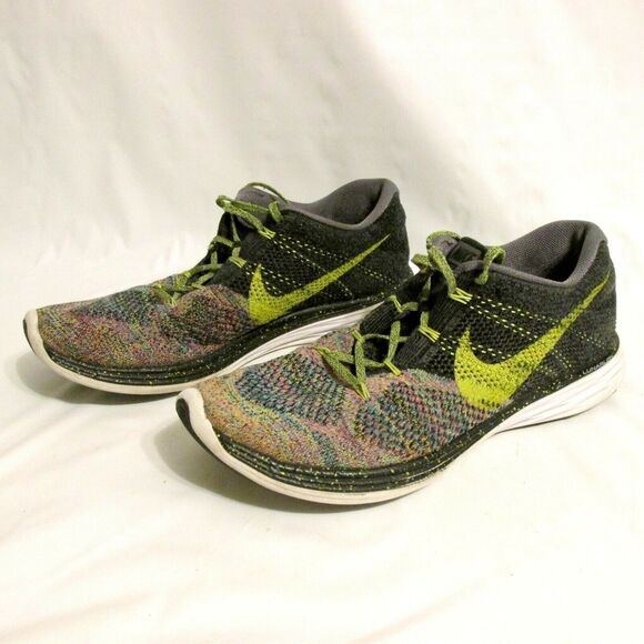 NIKE MENS FLYKNIT LUNAR 3 MULTI-COLOR RUNNING SHOES 718675 046 12.5 - Picture 7 of 12